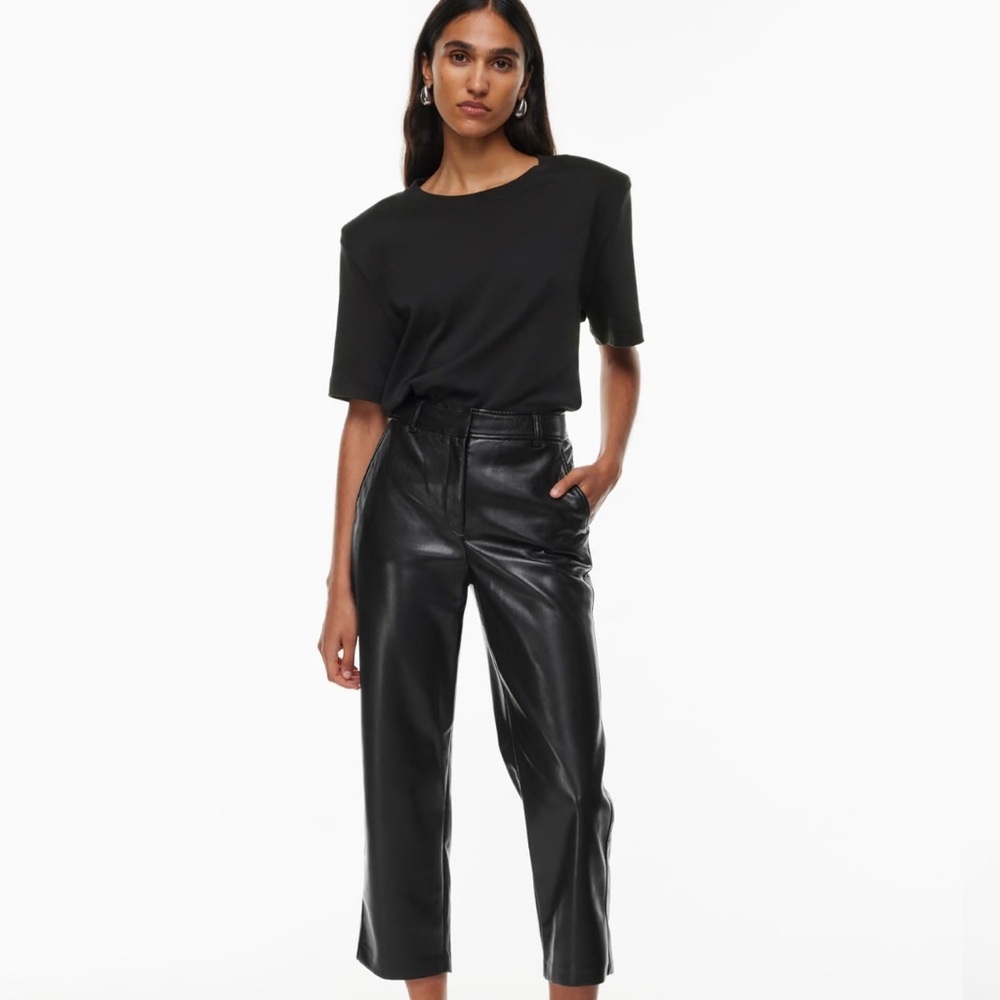 Aritiza Babaton Command faux leather straight leg  Pant